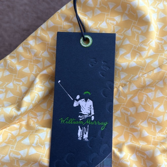 NWT William Murray Yellow “Martinis & Mowers” Under Shorts with side pocket. XXL - Picture 4 of 5